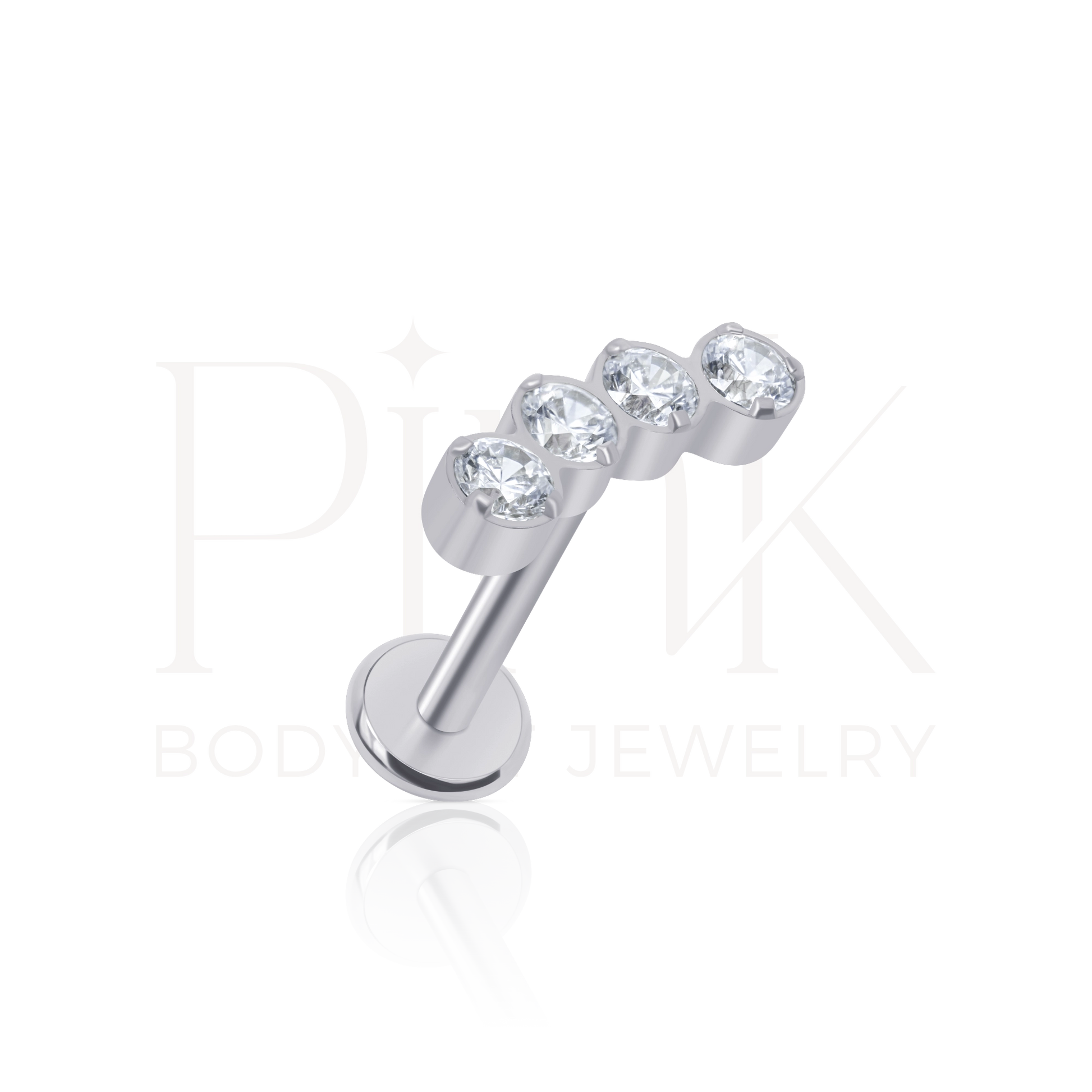 Labret Cluster Curve Zirconia RI