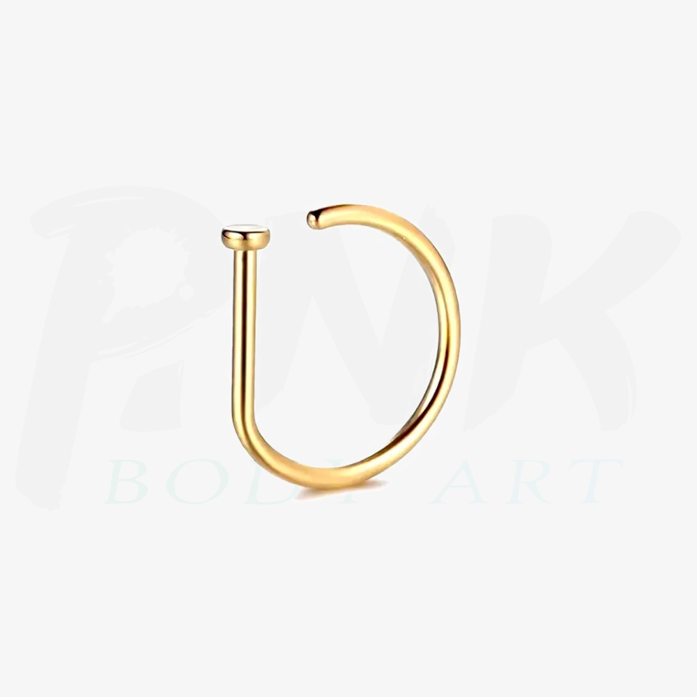 Argola D Ring Gold (0.8G)