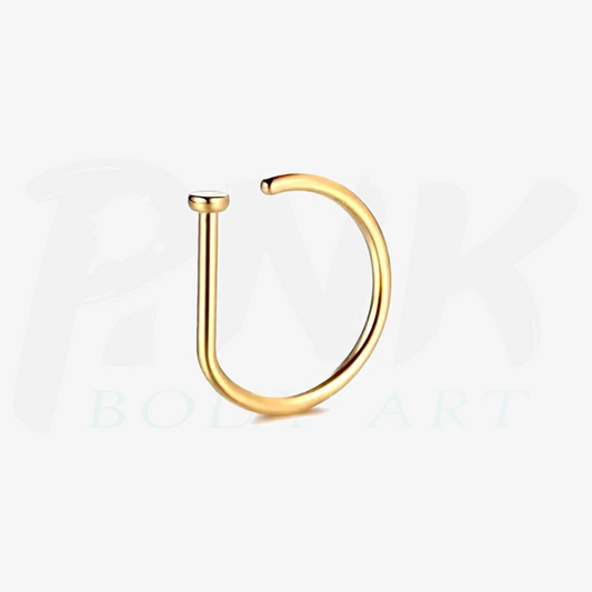 Argola D Ring Gold (0.8G)