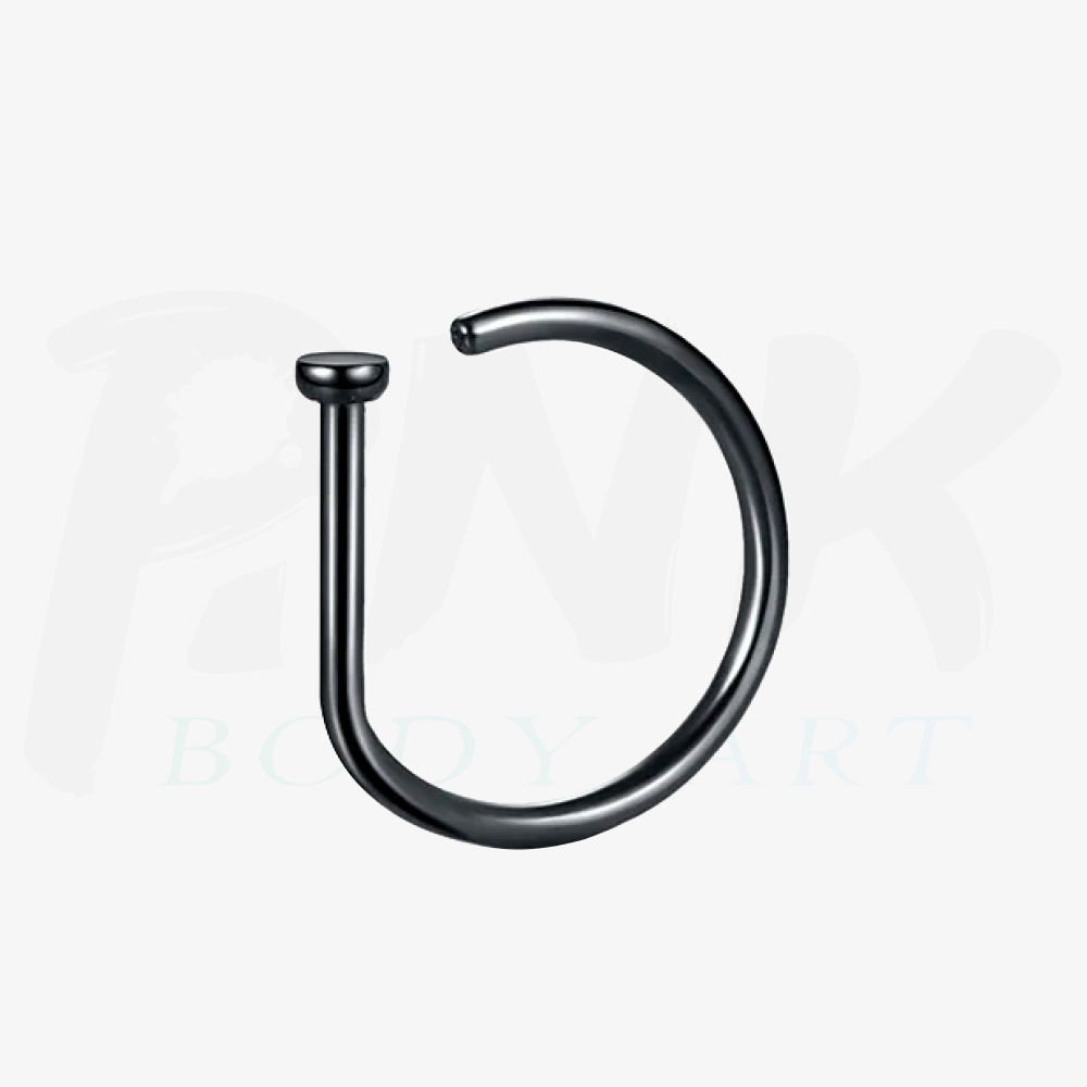 Argola D Ring Preta (0.8G)