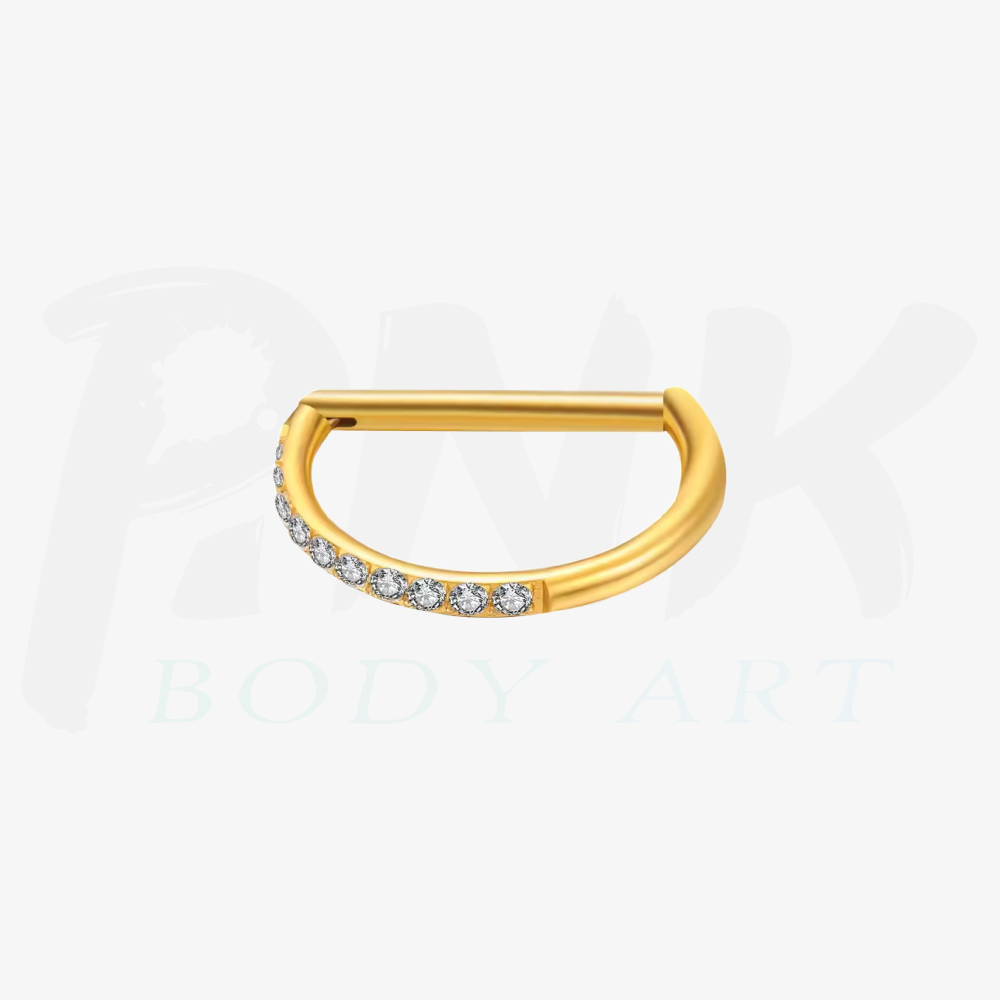 Argola D Zirconias Gold