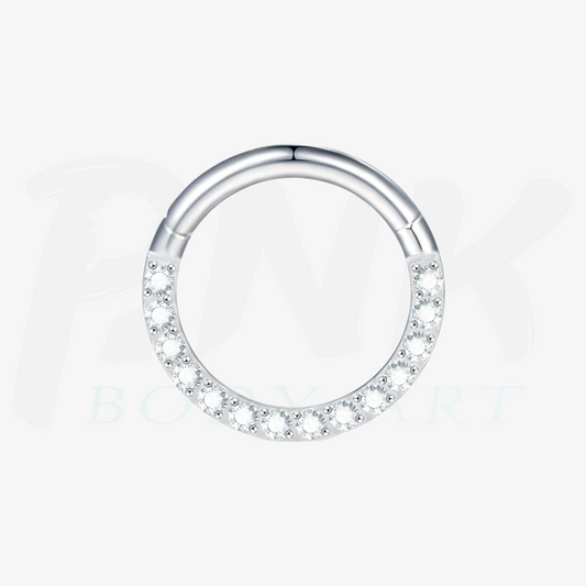 Argola Zirconias Frente