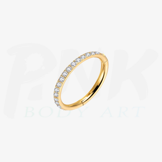 Argola Zirconias Gold