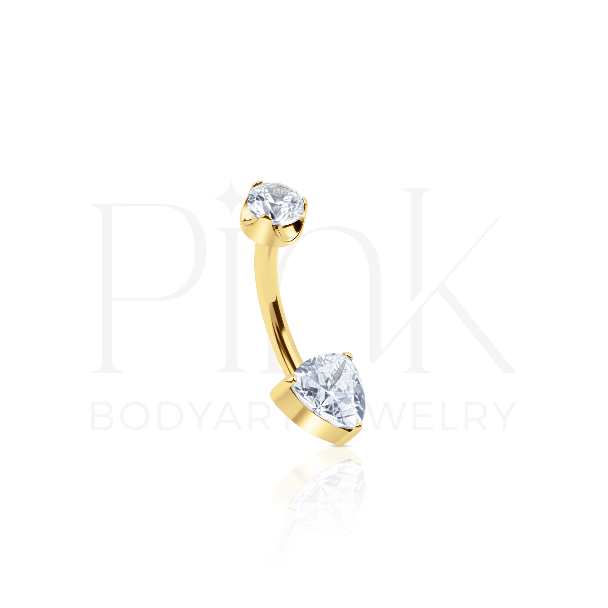 Bananabell Triangulo Zirconia Clear Gold RI