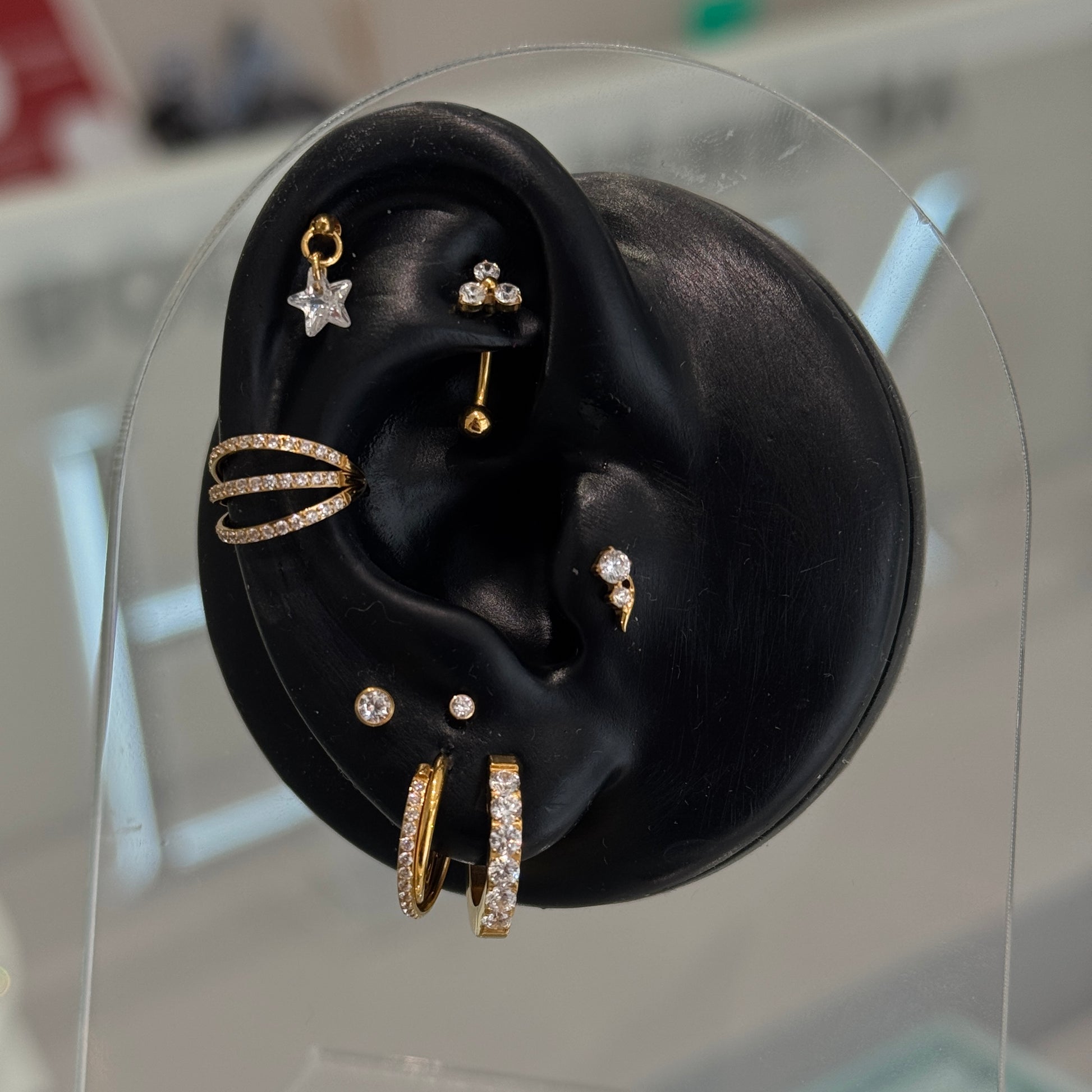 Labret Mini Asa Zirconia Gold RI