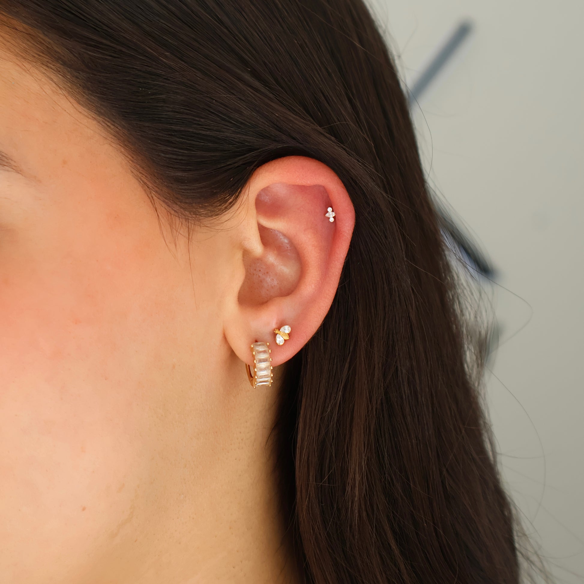 Labret Mini Marquise e Zirconias Gold RI