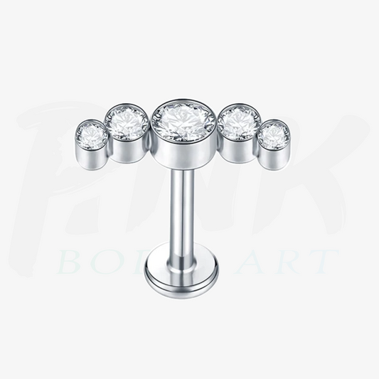 Labret Cluster 5 Zirconias RI