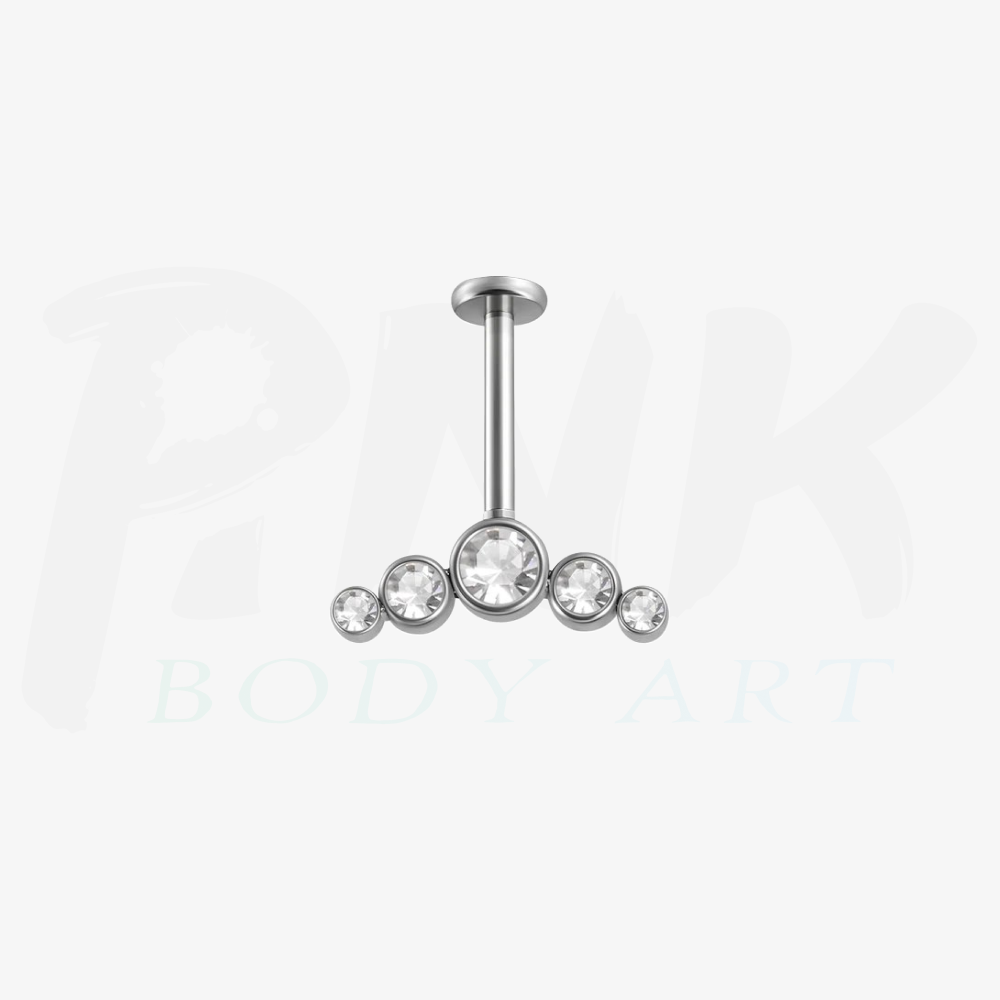 Labret Cluster Invertido Zirconia RI