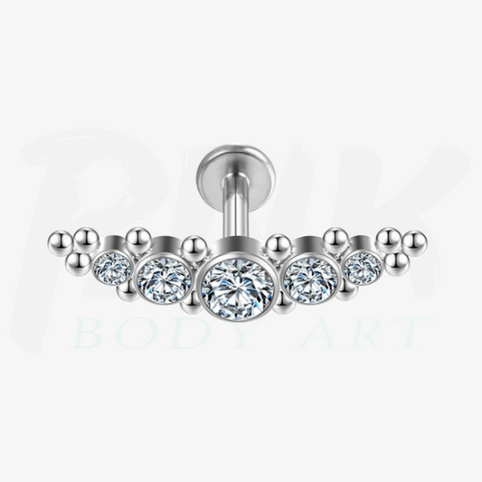 Labret Cluster Zirconia e Missangas RI