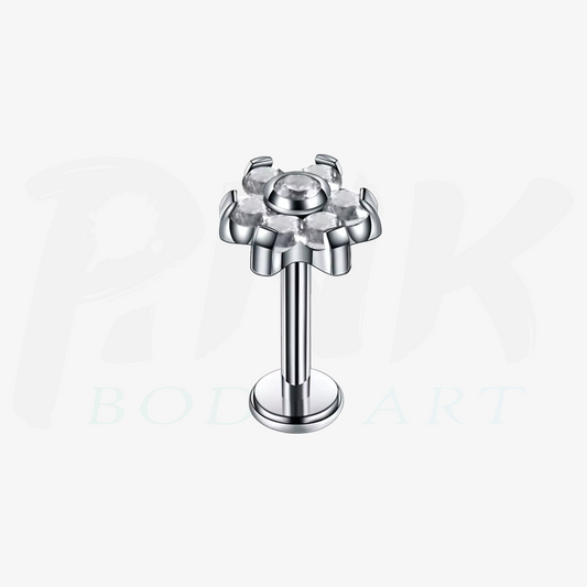 Labret Flor Zirconia RI