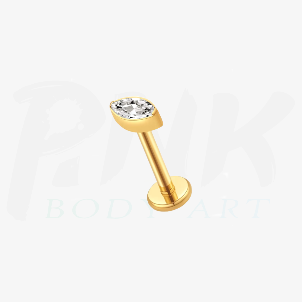 Labret Medusa Zirconia Gold RI