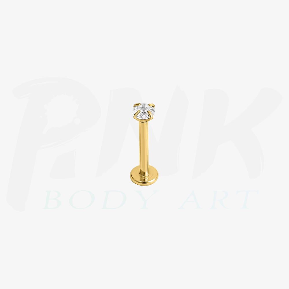 Labret Zirconia Cubica Gold RI