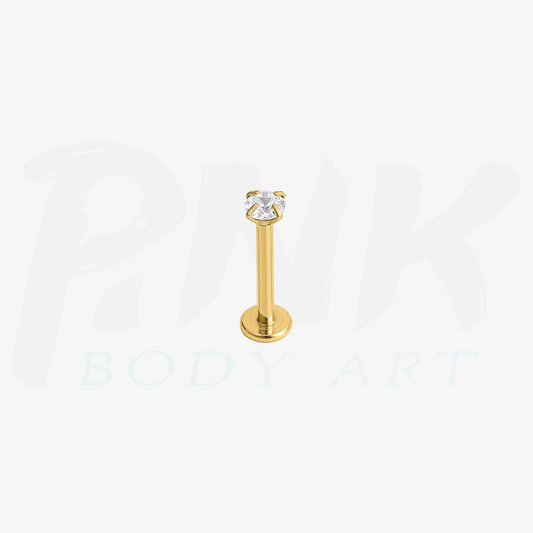 Labret Zirconia Cubica Gold RI