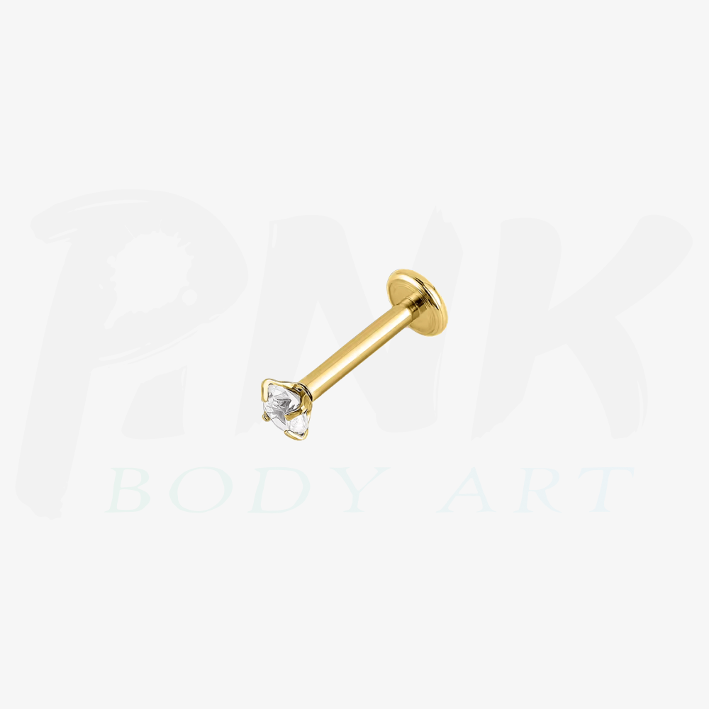 Labret Zirconia Cubica Gold RI