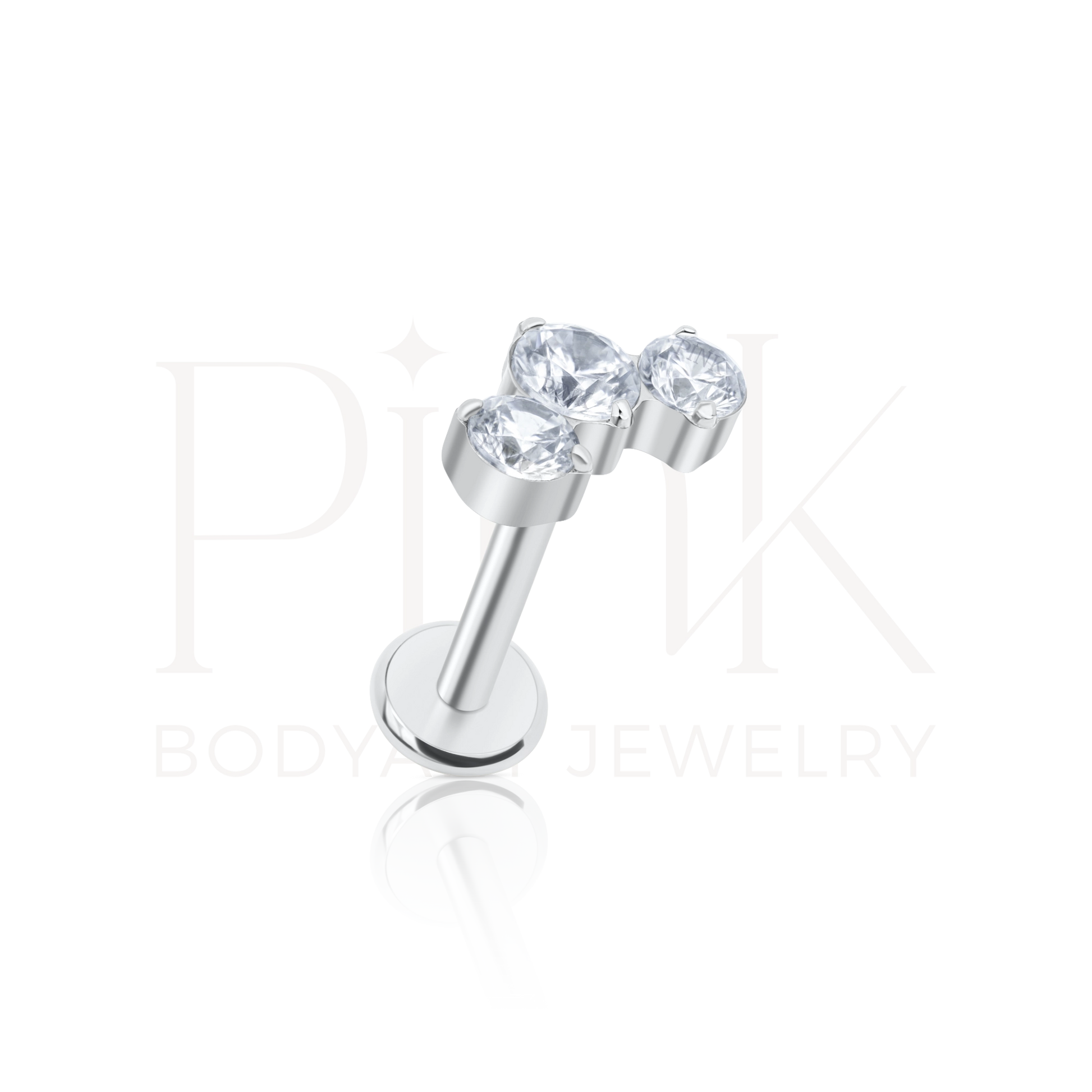 Labret Cluster 3 Zirconias Cubicas RI