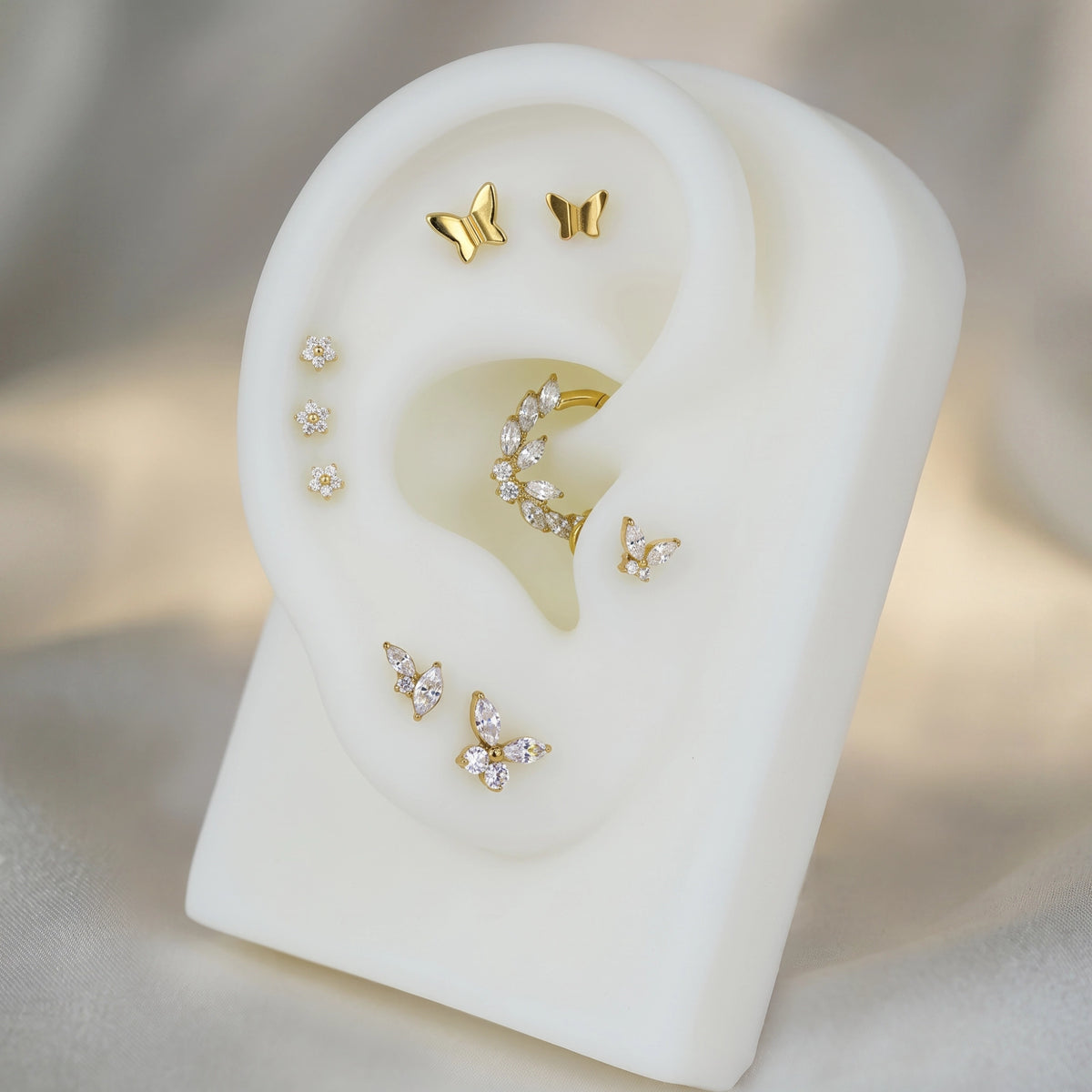 Labret Butterfly Zirconias Gold PP